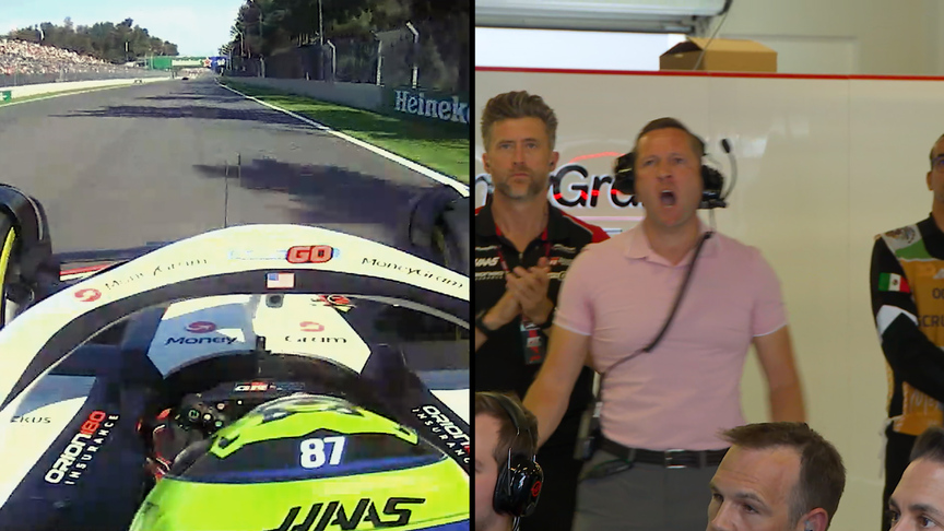 2025 Mexico City Grand Prix: Ollie Bearman’s dad celebrates another overtake from his son